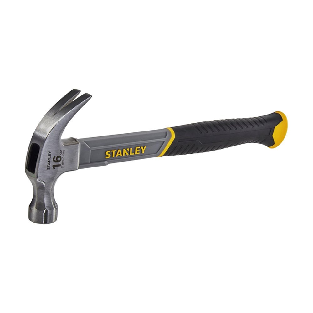 STANLEY STHT0-51309 16oz Fiberglass Curved Claw Hammer, 450g